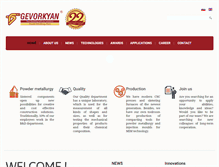 Tablet Screenshot of gevorkyan.sk